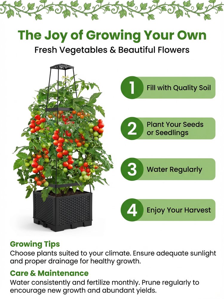 Multifunctional Garden Planting Box
