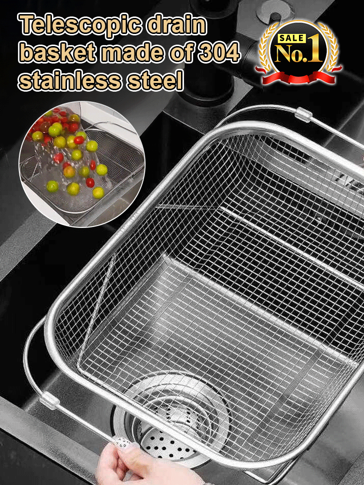 Adjustable Stainless Steel Dish Rack 