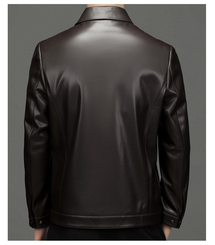 本革ジャケットの美しい縫製部分