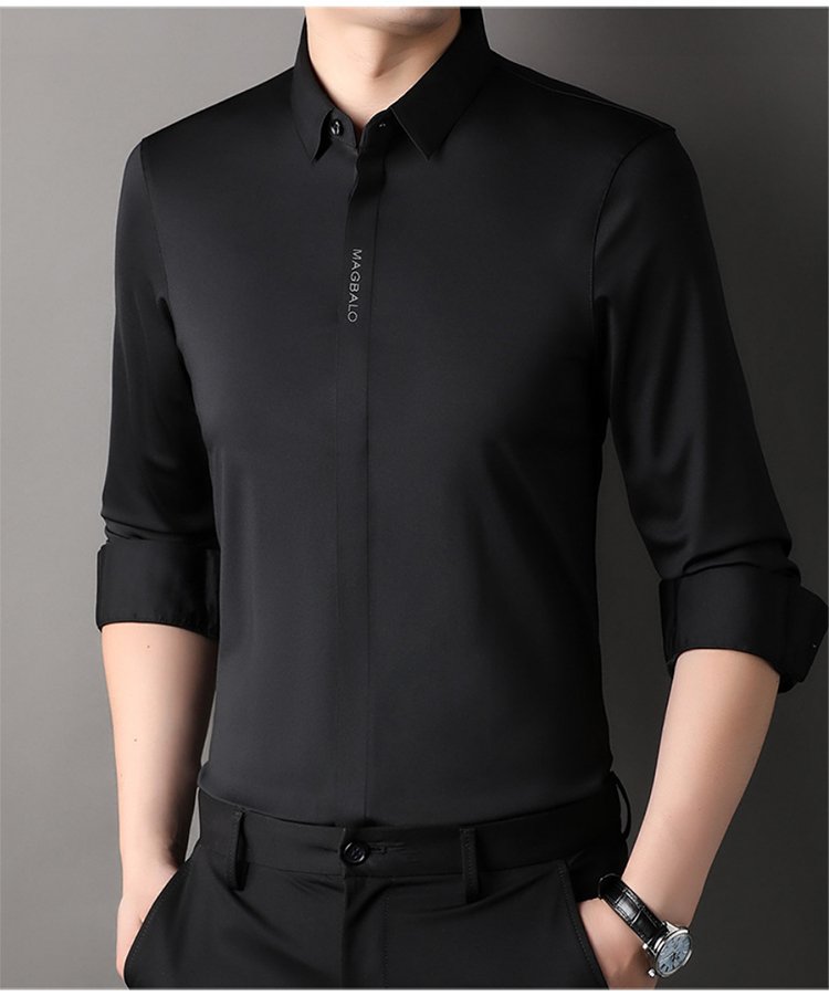 メンズ裏起毛ストレッチワイシャツ