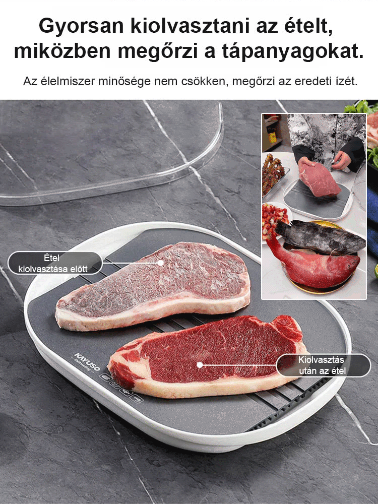 Négy az egyben gyors hőmérséklet-szabályozású kiolvasztó
