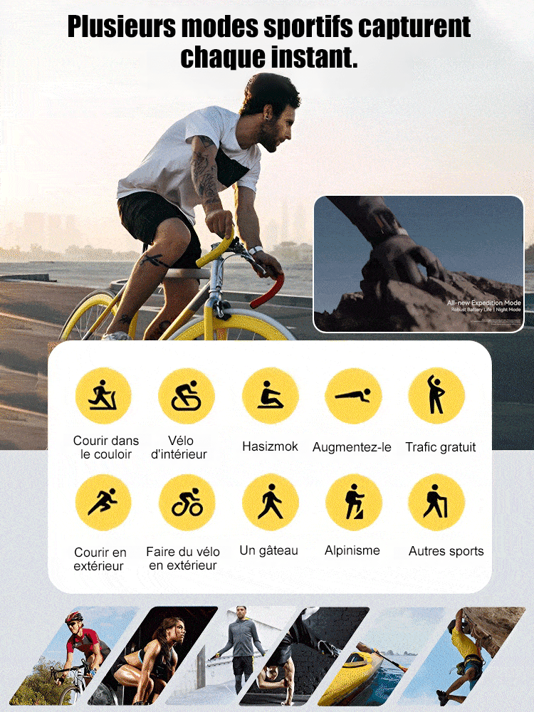 Montre intelligente à écran rond WATCH4PRO Space Research