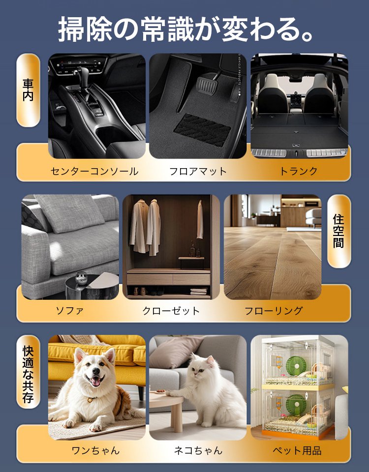 【楽天3ヶ月連続1位】ドイツ製AIモーター搭載✨46800Pa超強力吸引＆1台4役コードレス掃除機✅15年品質保証付