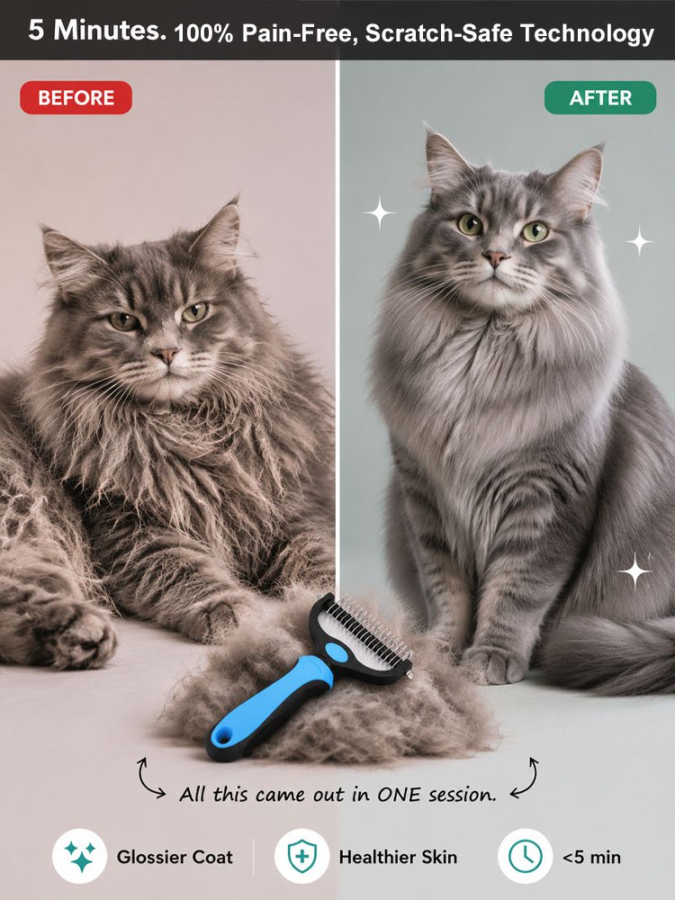  Give Your Pet the Gift of Gentle Grooming--PetSmooth™ Brush 