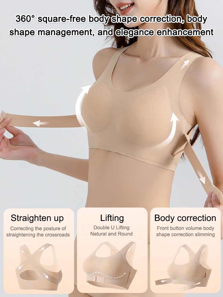 Push-up back correction bra