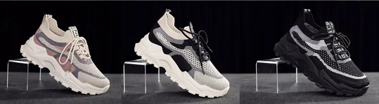 スポーツにも使えるフライニットレディースシューズ