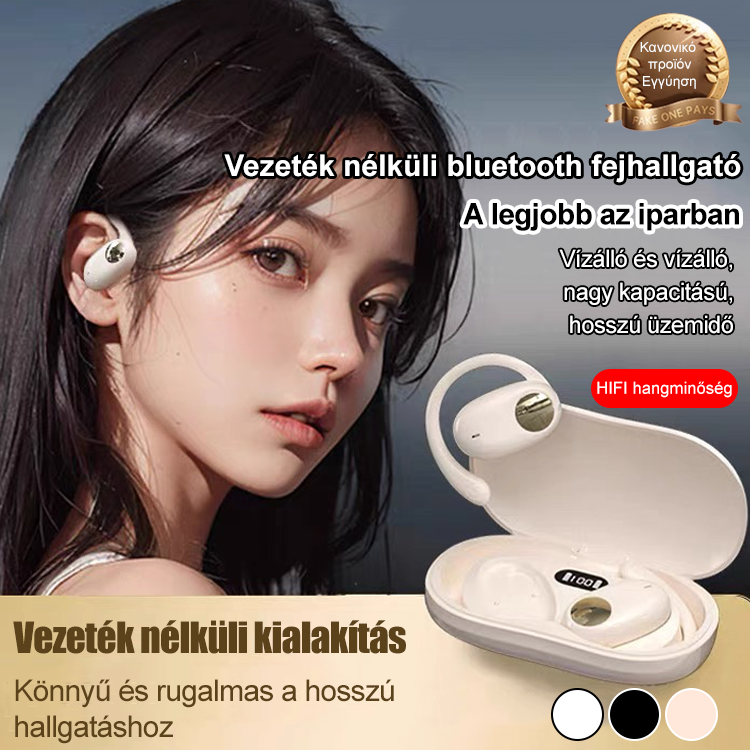180°-os forgatható nyitott OWS Bluetooth fülhallgató