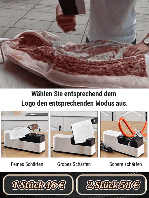 Schnellschärfender elektrischer Messerschärfer