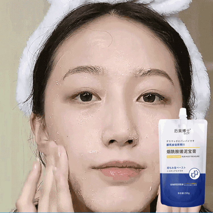 Nicotinamida frotar pasta de tesoro de barro