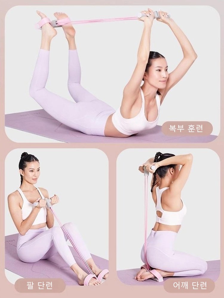 [업그레이드된 버전]피트니스 필수 전신 로잉 밴드