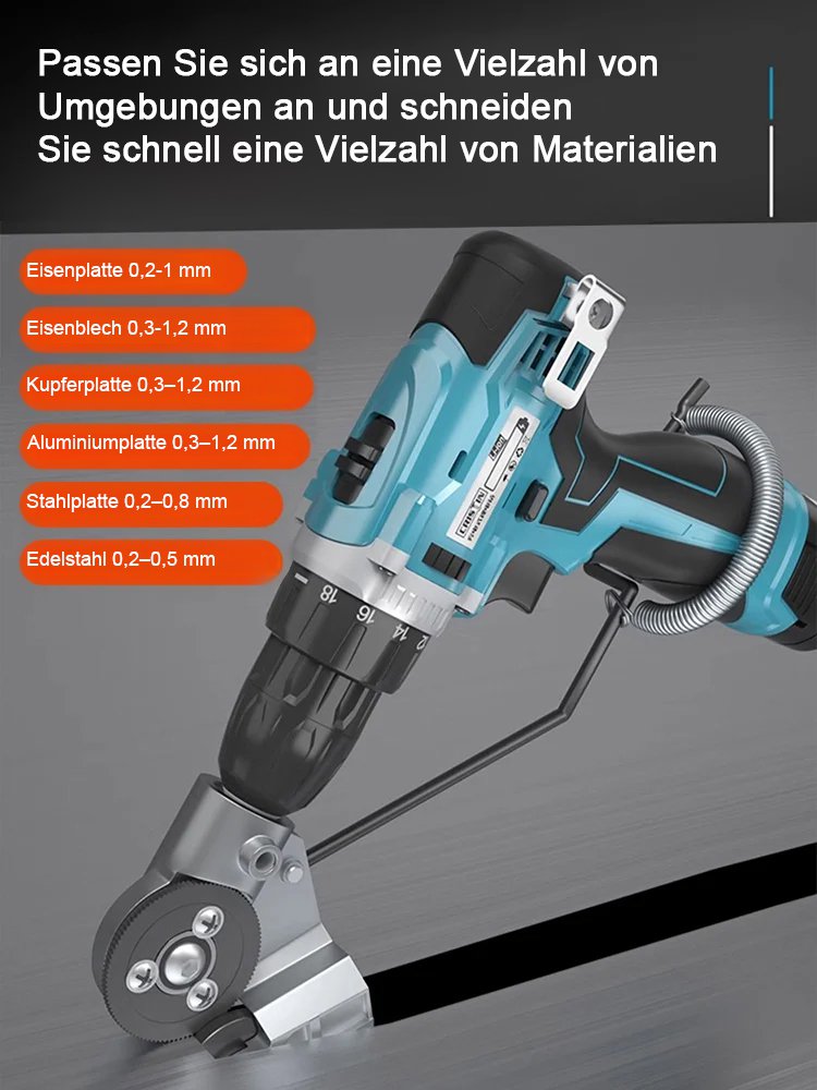 【Elektrische Bohrmaschine verwandelt in Blechschere】Metallblech-Schneidwunder