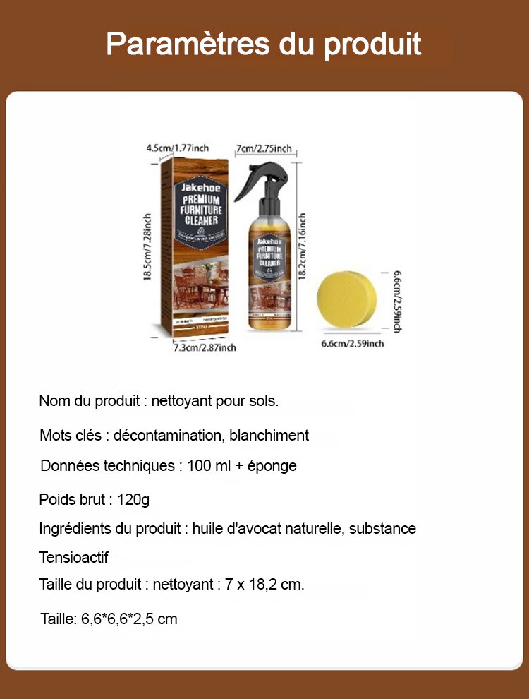 【Nettoyage et Brillance】Nettoyant pour Sols jakehoe