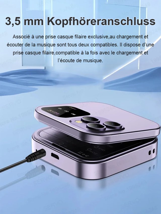 Klappbares Telefon mit Flip Button