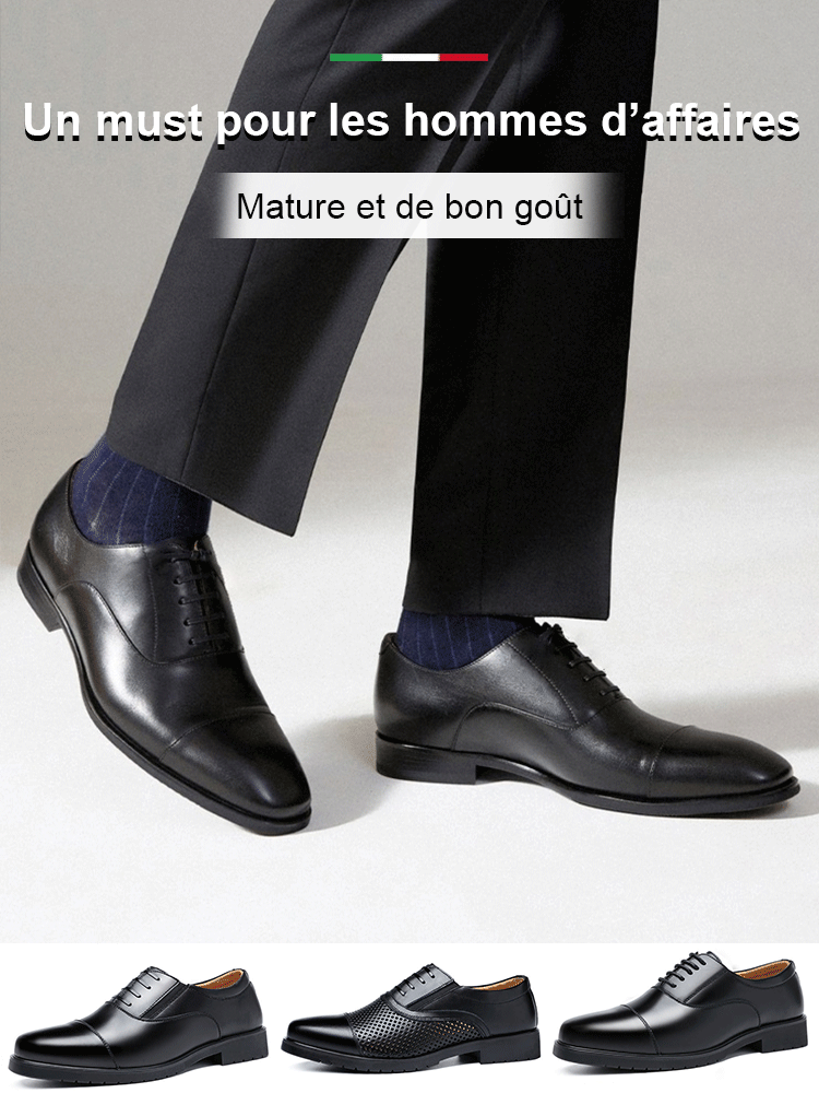 Chaussures d'affaires en cuir Oxford pour hommes