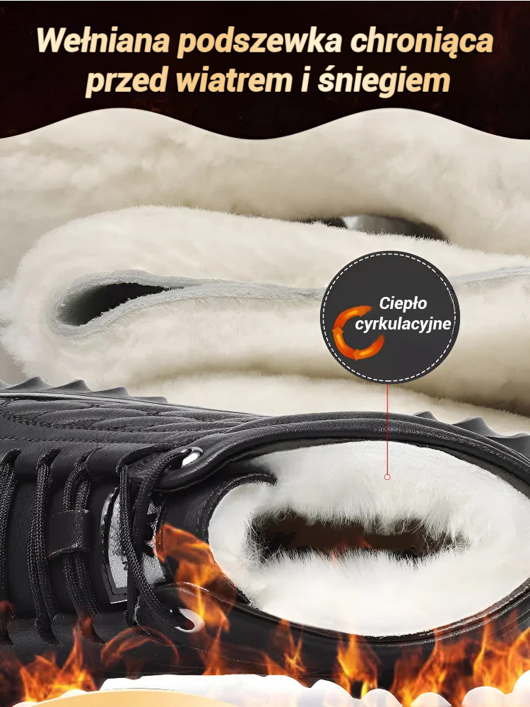 Wygodne ocieplane śniegowce za kostkę