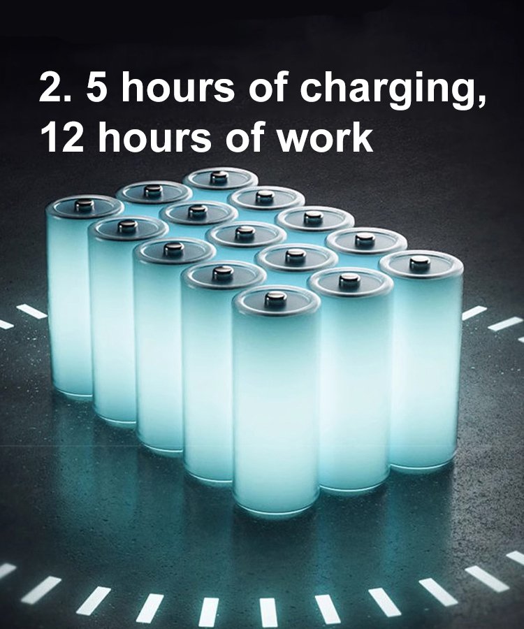 [One machine for multiple uses] Long-lasting and powerful lawn mower