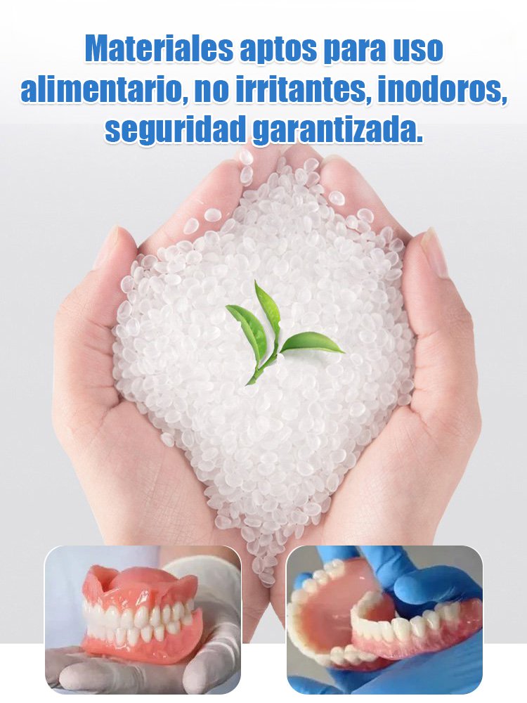 Dentadura funcional con tecnología estadounidense y ajuste seguro y adaptable