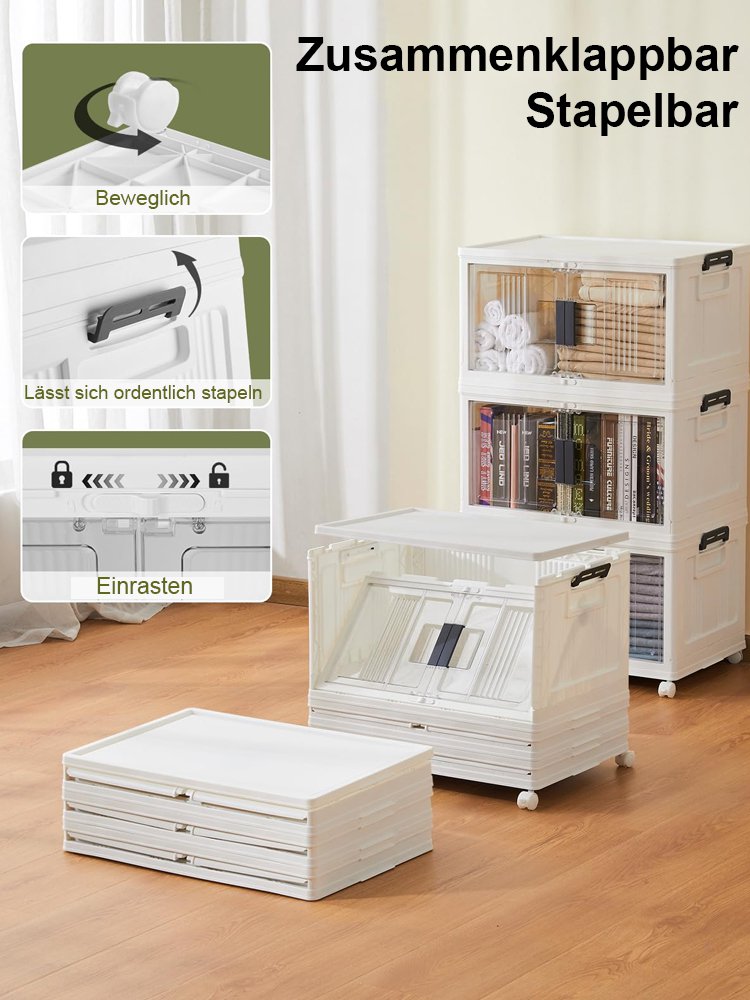 Frei installierbarer, zusammenklappbarer Lagerschrank