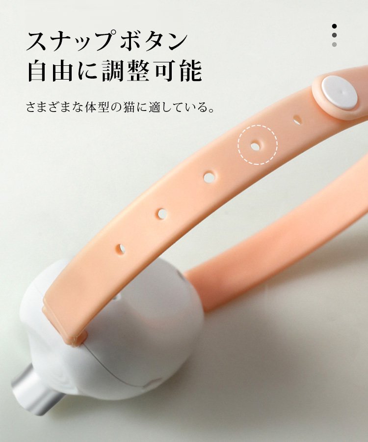 レーザーポインター付き猫用首輪 