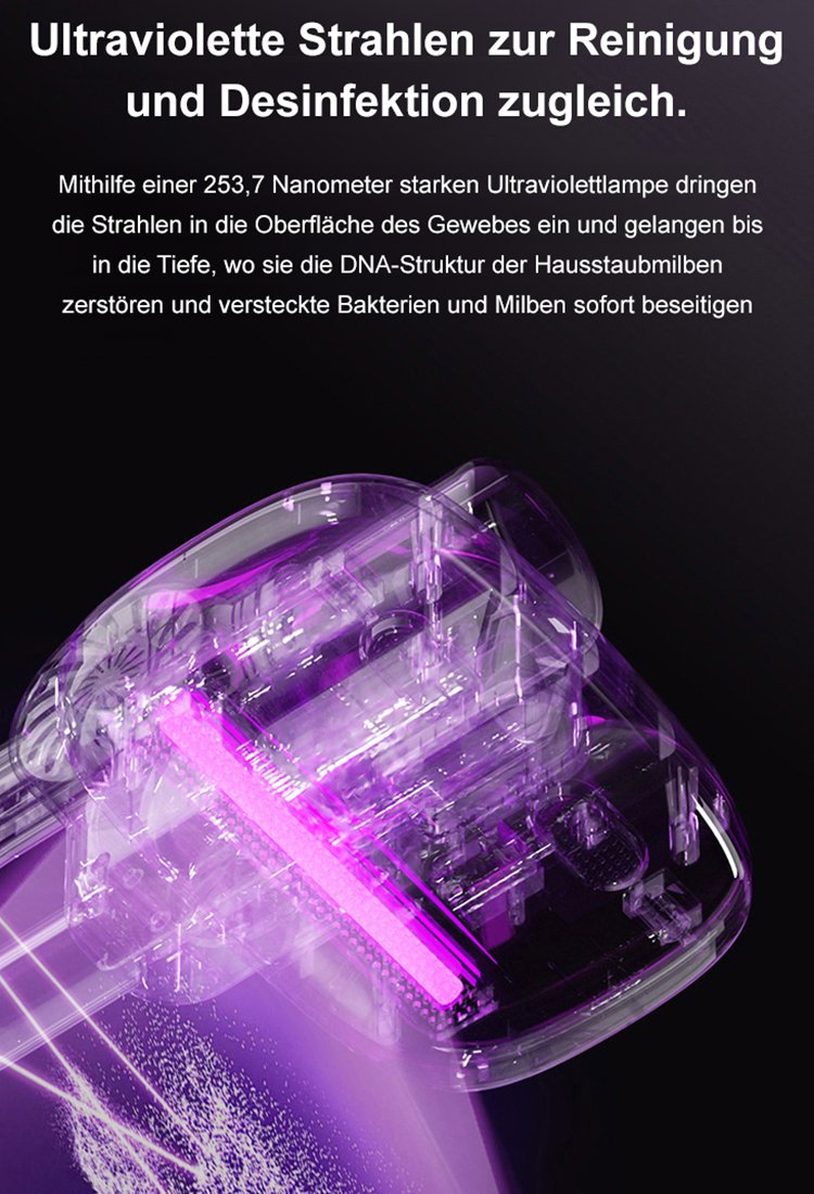 【Kabelloser Saug- und Wischroboter】Starke Saugkraft für Milbenentfernung und Bodenreinigung