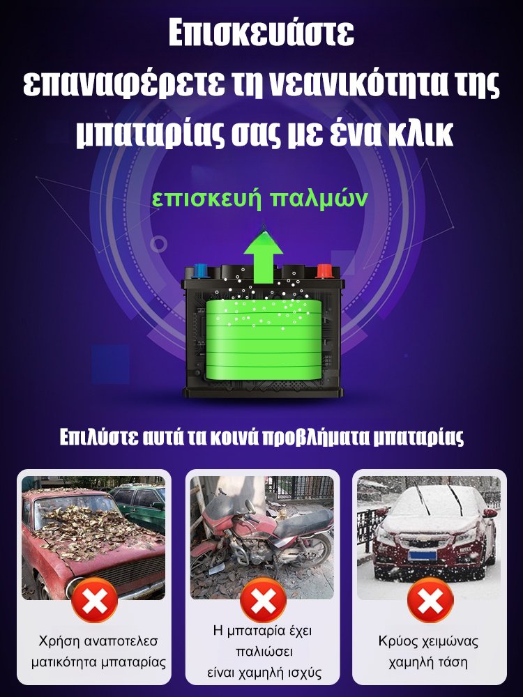 FAST αυτοκινητική μπαταρία φορτιστής