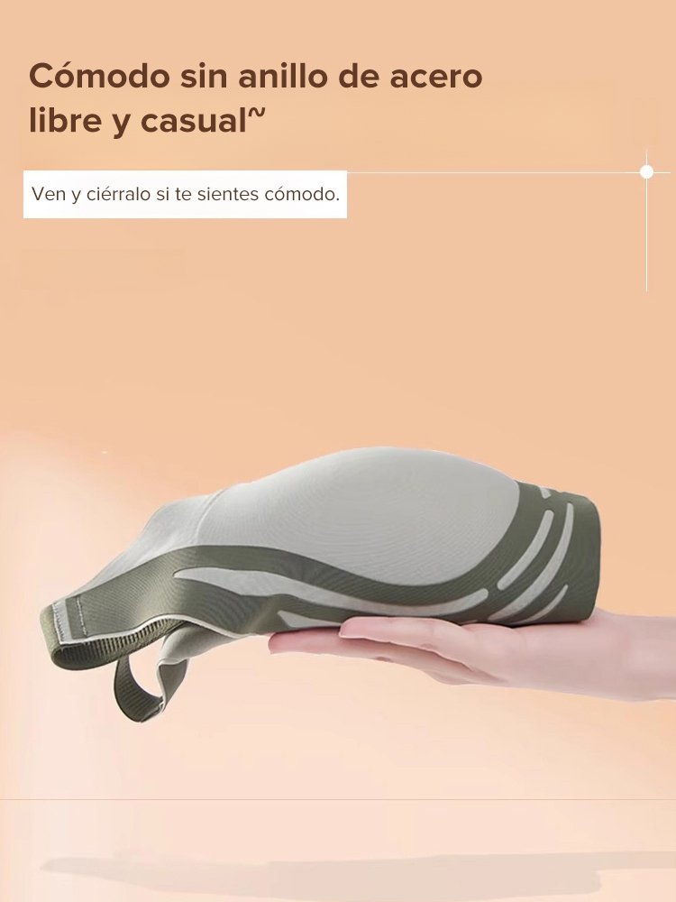 Sujetador sin costuras con realce y corazones a contraste