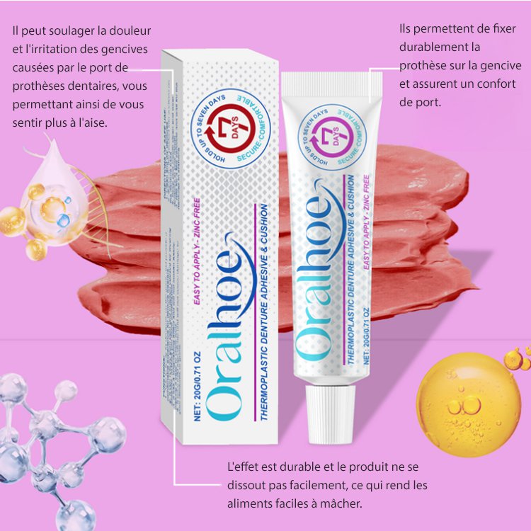 Qualité alimentaire] Adhésif thermoplastique pour prothèses dentaires