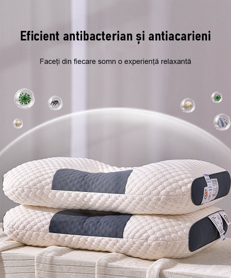 Pernă de masaj și relaxare a gâtului pentru un somn mai bun