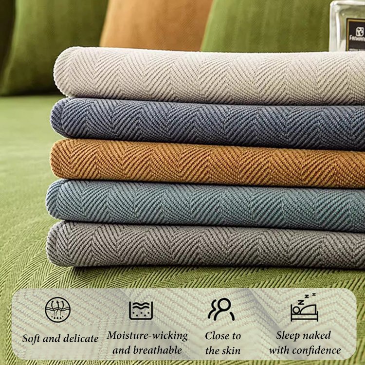 【Natural Healing】Herringbone Chenille Sofa Cushion