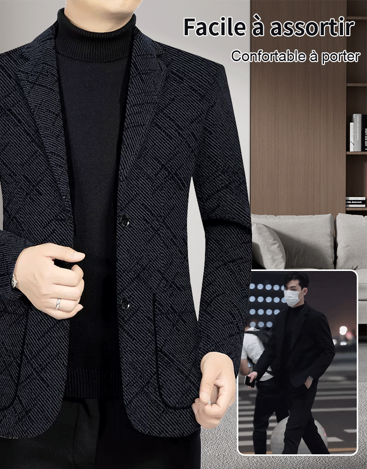 Nouveau automne hiver hommes costume manteau