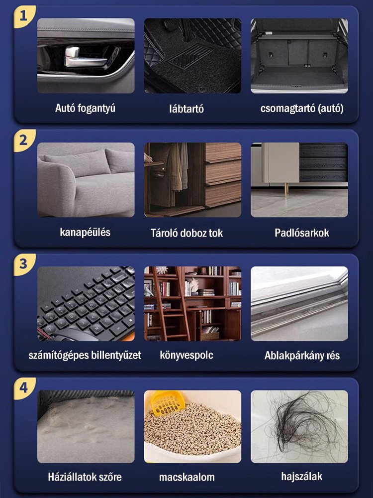 Multifunkciós hordozható autós porszívó