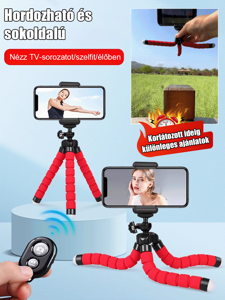 [Fényképészeti eszköz] Octopus lusta mobiltelefon tartó