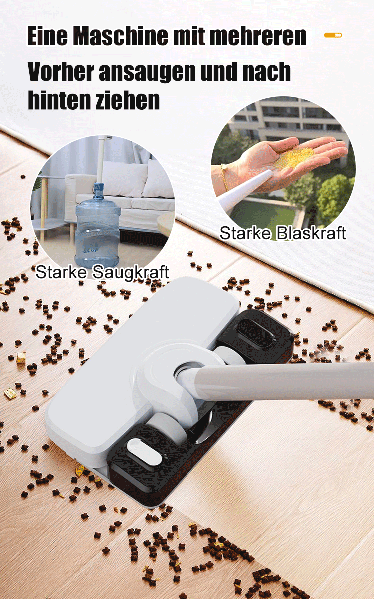 【Upgrade Große Saugkraft】Nass-Trocken-Saugen und Wischen 5-in-1 Staubsauger
