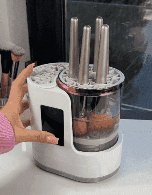 【الغسل والتجفيف 2 في 1】جهاز تنظيف فرش المكياج