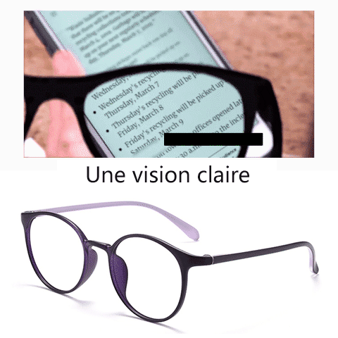 Lunettes anti-lumière bleue de près et de loin