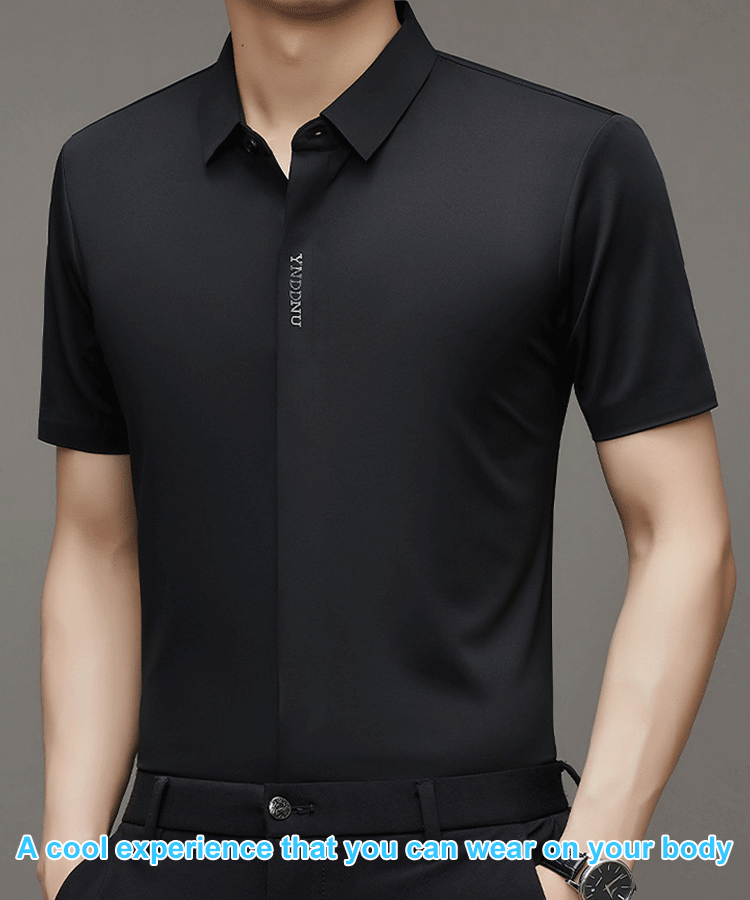 Men's Premium Ice Silk Short Sleeve Shirt
