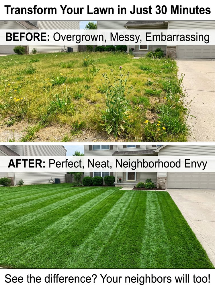 【Ultra-long Endurance】 Electric Folding Lawn Mower