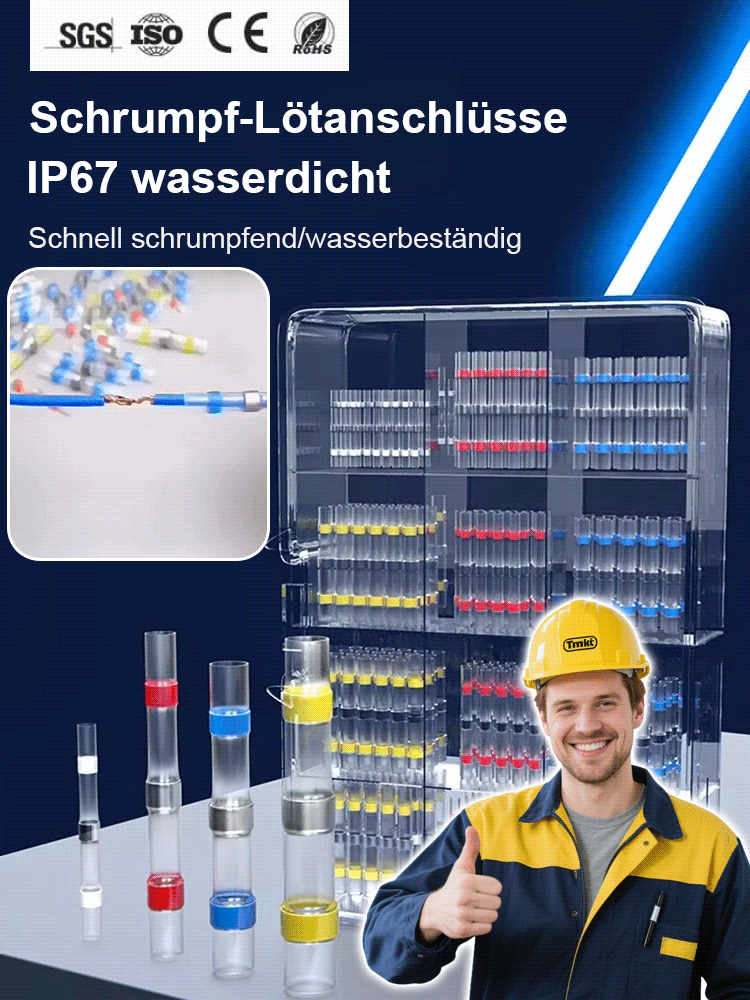 Wasserdichte Schrumpflötverbinder Set✨Kann Kabel für 20 Jahre dauerhaft schützen.