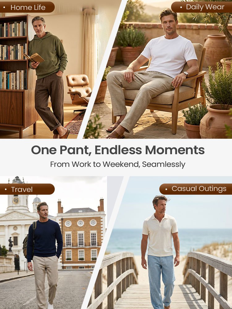 Loose Linen Casual Pants