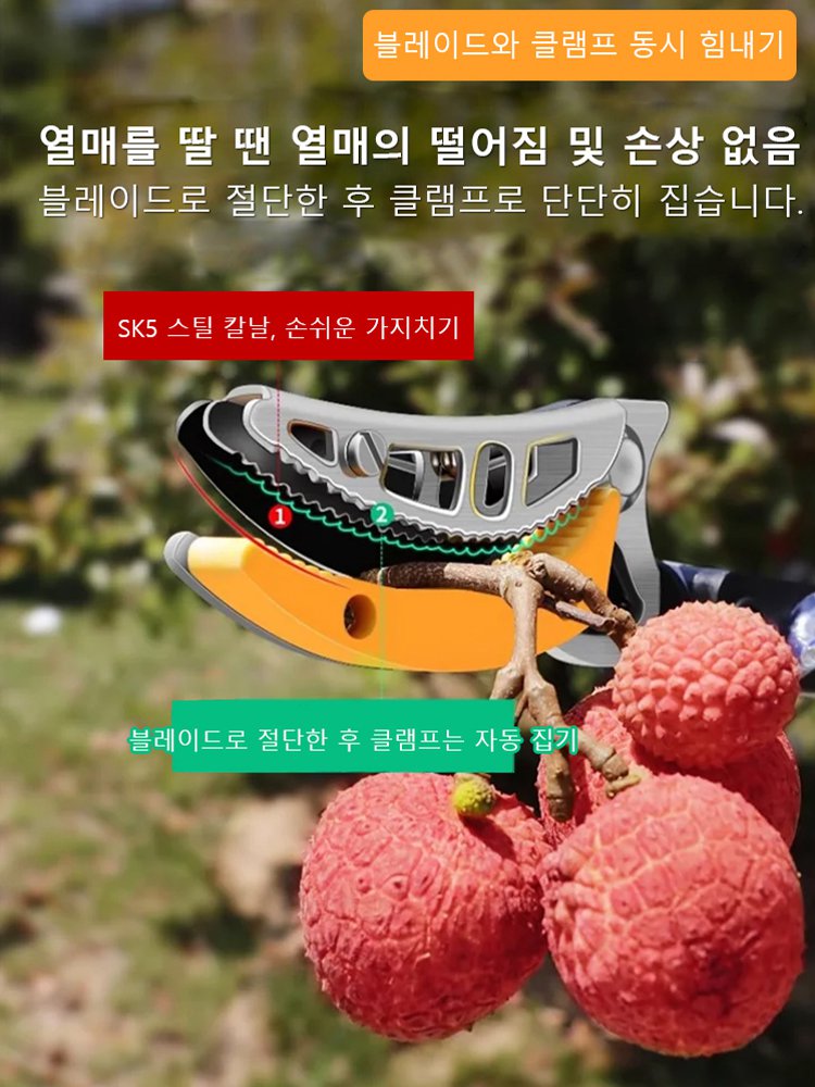 고공 신축 전지가위