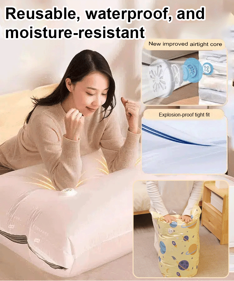 3D vacuum compression bag