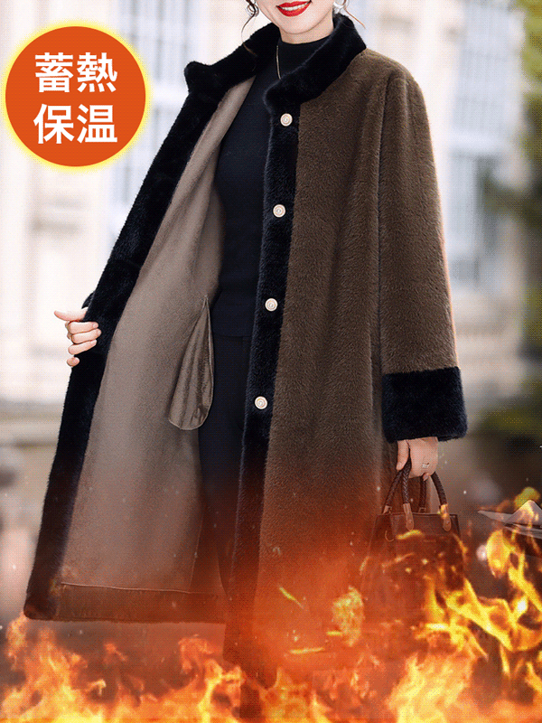 ミンクファーロングコート