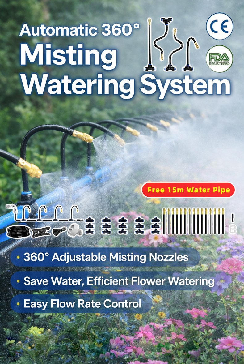 Automatic watering nozzle for sustainable plant care