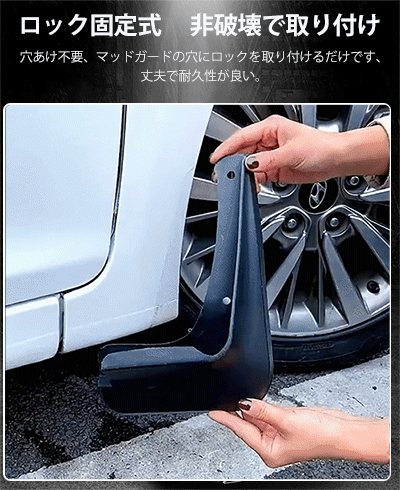 車用マッドガード汎用取付セット