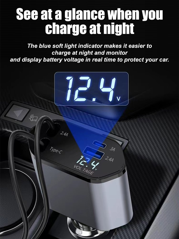 FM-Car ultra-fast charging four-in-one charger