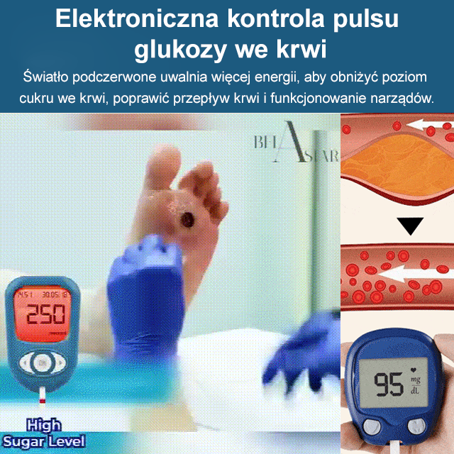 Zegarek z elektronicznym impulsem obniżającym poziom cukru we krwi