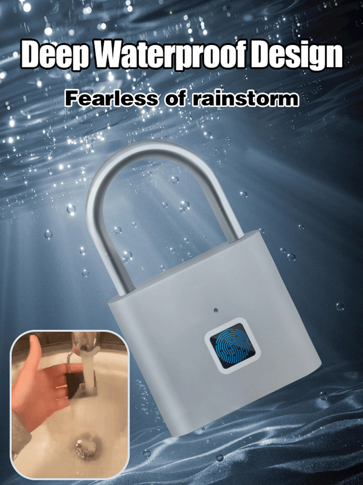 Outdoor waterproof smart fingerprint padlock