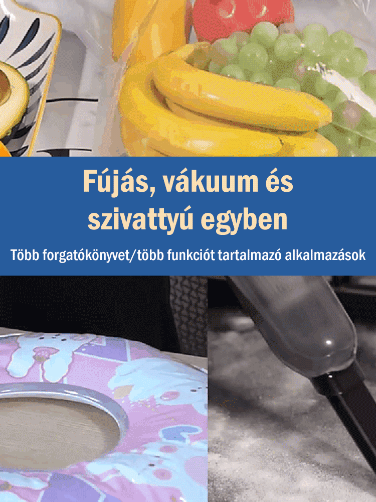 Multifunkciós hordozható autós porszívó