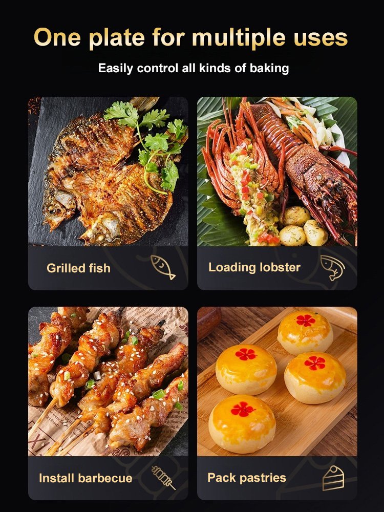 【German Quality】Thickened and deepened multi-purpose fish baking dish with lid