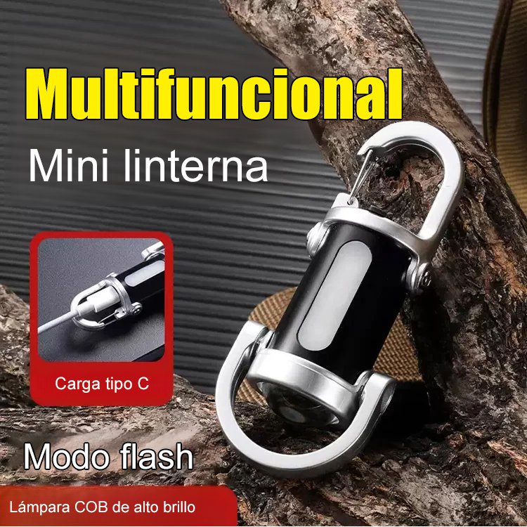 【Tres en uno multifuncional】Linterna de emergencia SOS